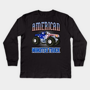 American Monster Truck Kids Long Sleeve T-Shirt